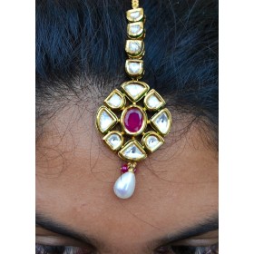 Kundan Reversible Maang Tikka